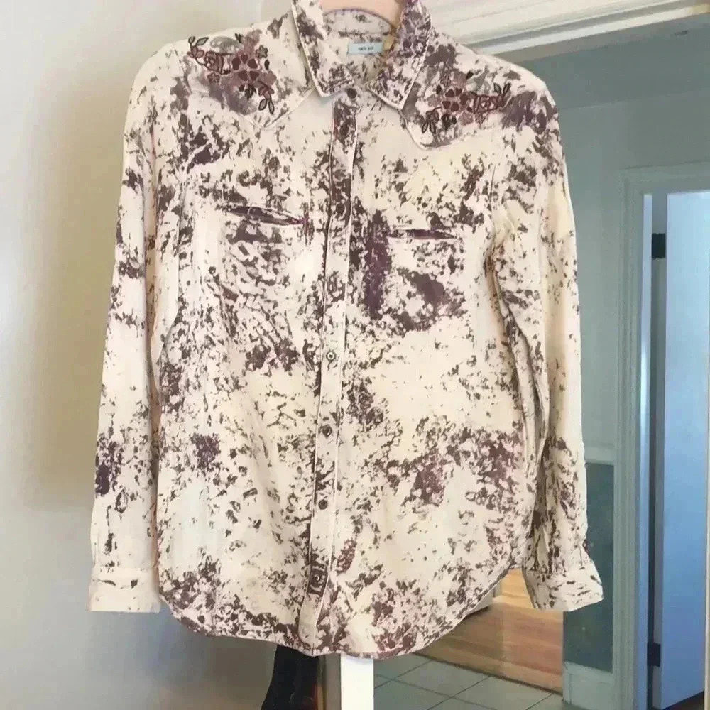 Anthropologie Kimchi Blue western style shirt